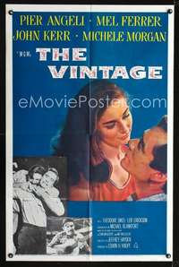 h706 VINTAGE one-sheet movie poster '57 pretty Pier Angeli, Mel Ferrer