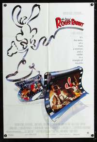 h726 WHO FRAMED ROGER RABBIT one-sheet movie poster '88 Robert Zemeckis