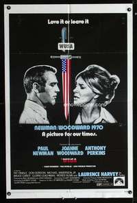 h732 WUSA one-sheet movie poster '70 Paul Newman, Joanne Woodward
