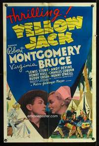 h735 YELLOW JACK style C one-sheet movie poster '38 Reed beats Yellow Fever