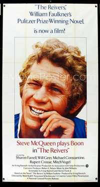 k029 REIVERS int'l three-sheet movie poster '70 rascally Steve McQueen!
