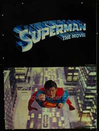 k110 SUPERMAN 2 color 20x30 movie stills '78 Christopher Reeve