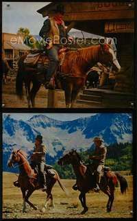 k107 TRUE GRIT 2 deluxe color 16x20 movie stills '69 John Wayne