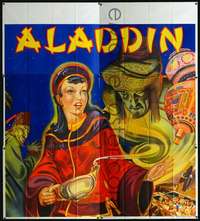 k046 ALADDIN stage play English six-sheet movie poster '30s cool art!