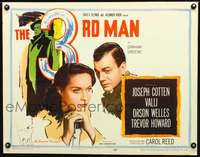 k095 THIRD MAN half-sheet movie poster R56 Orson Welles classic film noir!
