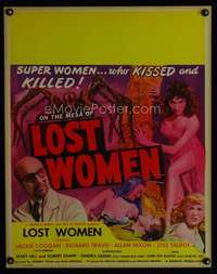 k135 MESA OF LOST WOMEN jumbo window card movie poster '52 Jackie Coogan