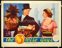 m220 3 WISE GUYS movie lobby card '36 Robert Young, Betty Furness