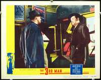 m806 THIRD MAN movie lobby card #1 '49 Orson Welles & Cotten close up!