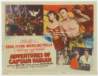 m018 ADVENTURES OF CAPTAIN FABIAN movie title lobby card '51 Errol Flynn