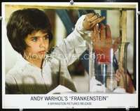 m235 ANDY WARHOL'S FRANKENSTEIN movie lobby card #3 '74 severed hand!