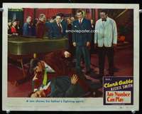 m237 ANY NUMBER CAN PLAY movie lobby card #6 '49Clark Gable in casino!