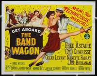 m024 BAND WAGON movie title lobby card '53 Fred Astaire, sexy Cyd Charisse!