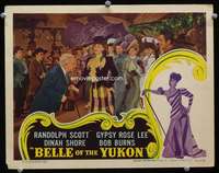 m257 BELLE OF THE YUKON movie lobby card '44 elegant Gypsy Rose Lee!