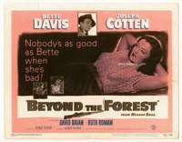 m029 BEYOND THE FOREST movie title lobby card '49 sexy bad Bette Davis!