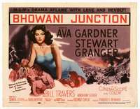 m030 BHOWANI JUNCTION movie title lobby card '55 super sexy Ava Gardner!