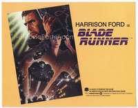 m032 BLADE RUNNER movie title lobby card '82 Harrison Ford, John Alvin art!