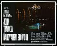 m279 BLOW OUT movie lobby card #6 '81 John Travolta, Brian De Palma