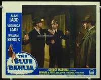 m280 BLUE DAHLIA movie lobby card #6 '46 Alan Ladd gets whacked!