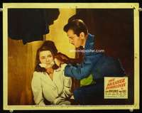 m287 BRASHER DOUBLOON movie lobby card #7 '47 George Montgomery, Guild