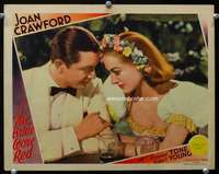m295 BRIDE WORE RED movie lobby card '37 Joan Crawford, Robert Young