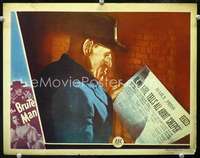 m297 BRUTE MAN movie lobby card '46 creeper Rondo Hatton close up!
