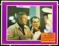 m298 BULLITT signed movie lobby card #8 '69 by Steve McQueen!