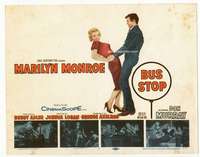 m035 BUS STOP movie title lobby card '56 sexy Marilyn Monroe, Don Murray