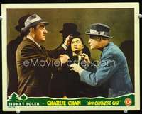 m317 CHINESE CAT movie lobby card '44 Benson Fong in big trouble!
