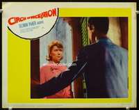 m319 CIRCLE OF DECEPTION movie lobby card #2 '60 Suzy Parker, Dillman