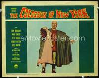 m321 COLOSSUS OF NEW YORK movie lobby card #4 '58 best monster image!