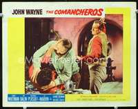 m322 COMANCHEROS movie lobby card #4 '61 John Wayne, Michael Curtiz