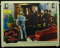 m341 DEAD RECKONING movie lobby card '47 Humphrey Bogart by hotel!