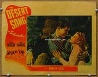 m344 DESERT SONG movie lobby card '44 Dennis Morgan & Manning c/u!
