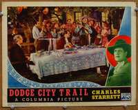 m347 DODGE CITY TRAIL movie lobby card '36 Charles Starrett romancing!