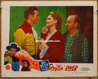 m352 DRIFTIN' RIVER movie lobby card #8 '46 Eddie Dean romancing!