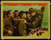 m370 FIGHTING 69th movie lobby card '40 James Cagney, Pat O'Brien