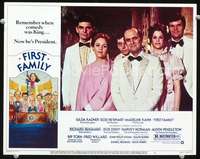 m374 FIRST FAMILY movie lobby card #4 '80 Gilda Radner, Newhart, Kahn