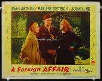 m387 FOREIGN AFFAIR movie lobby card #6 '48 Jean Arthur, Dietrich