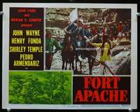 m390 FORT APACHE movie lobby card #6 '48 John Wayne, John Ford