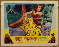 m391 FORT DEFIANCE movie lobby card '51 sexy Tracey Roberts!