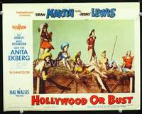 m462 HOLLYWOOD OR BUST movie lobby card #5 '56 sexiest cowgirls!