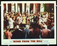 m464 HOME FROM THE HILL movie lobby card #6 '60 Robert Mitchum at BBQ!