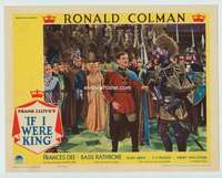 m488 IF I WERE KING movie lobby card '38 Ronald Colman, Frank Lloyd