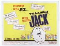 m090 I'M ALL RIGHT JACK movie title lobby card '60 Peter Sellers, Boulting