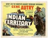 m092 INDIAN TERRITORY movie title lobby card '50 Gene Autry, Gail Davis