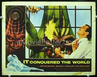 m497 IT CONQUERED THE WORLD movie lobby card #5 '56 best monster c/u!