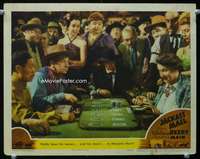 m499 JACKASS MAIL movie lobby card '42 Wallace Beery gambling at faro!
