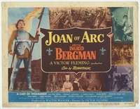 m096 JOAN OF ARC movie title lobby card '48 Ingrid Bergman, Jose Ferrer
