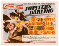 m097 JUPITER'S DARLING movie title lobby card '55 Esther Williams, Keel