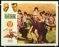 m521 KINGS OF THE SUN movie lobby card #5 '64 Mayan Yul Brynner c/u!